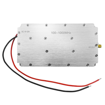 Silver Aluminium 50W Power Amplifier Module for RF Distance of 1.5-2 km and SMA Connector