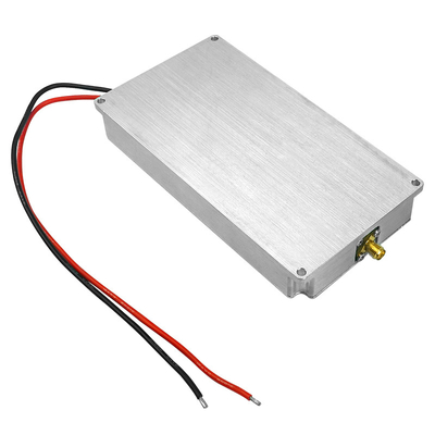 Silver Aluminium 50W Power Amplifier Module for RF Distance of 1.5-2 km and SMA Connector