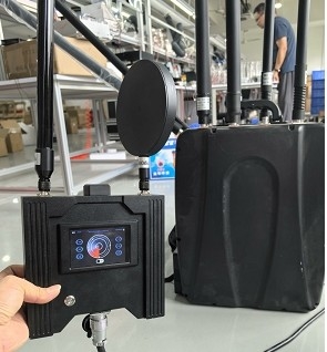Intelligent 10 Antenna 1.5km 433mhz 2.4G Manpack Jammer With Drone Detector