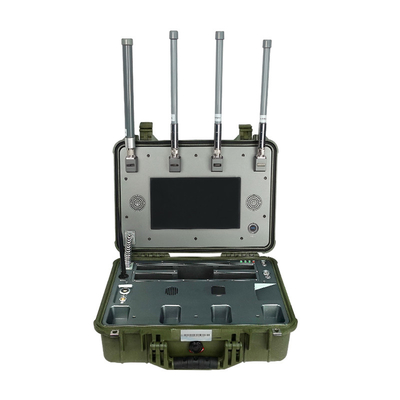 Long distance 5km 100-6000MHz uav suitcase detection high sensitivity, networkable and waterproof