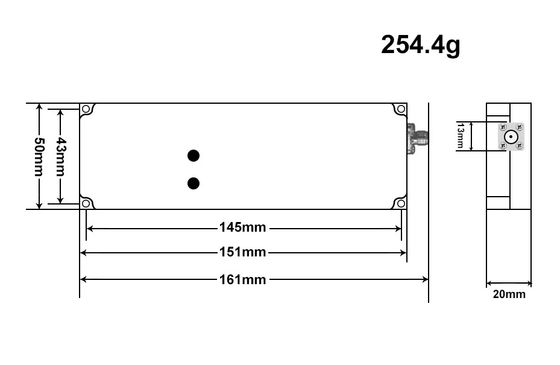Lora digital 30W  Temperature and VSWR protection function 3300-3600MHz  RF anti drone jammer module