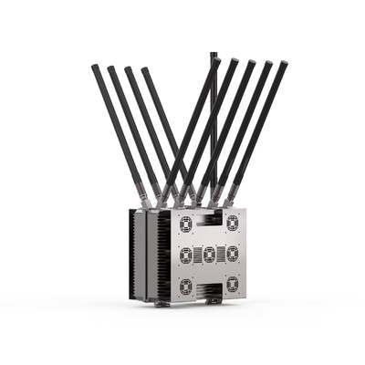 1km 10 Channel 433mhz 868mhz 2.4ghz 5.8ghz Drone Jammer Integrated Detection Device