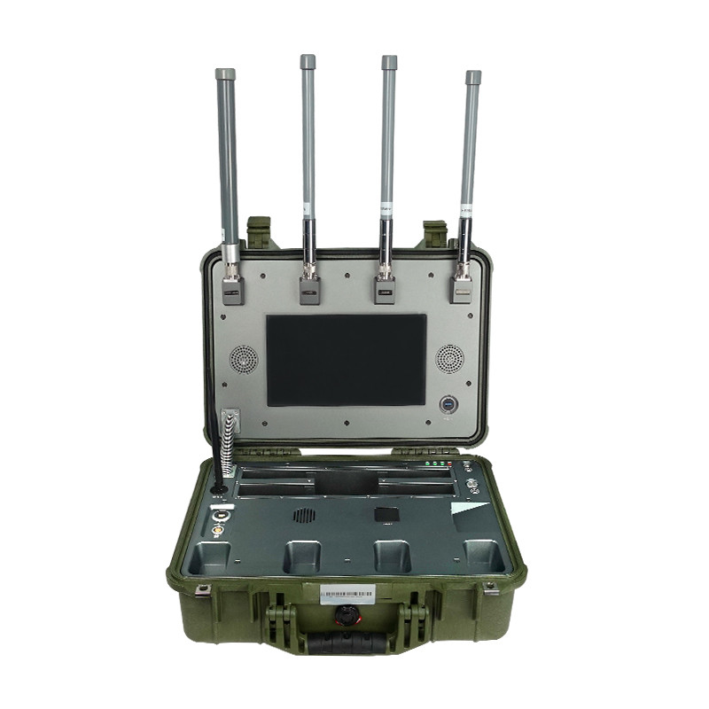 Long distance 5km 100-6000MHz uav suitcase detection high sensitivity, networkable and waterproof