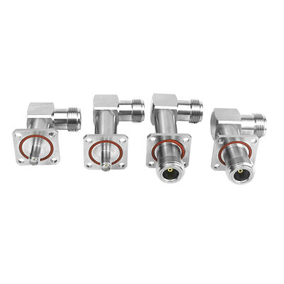 Connecteur de pièces d'équipement de châssis anti-drone SMA vers N en aluminium étanche à 90 degrés