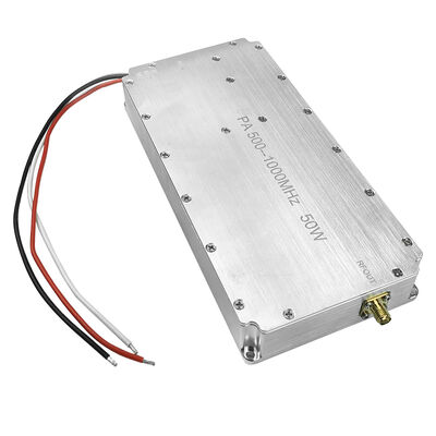 Amplificateur de puissance RF à large bande 50W 500-1000MHz avec boîtier en aluminium pour station de base de signal sans fil